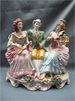 vintage Crown figurine / lamp base .