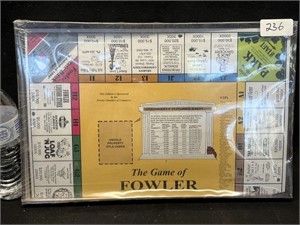 "THE GAME OF FOWLER"  BOARD GAME