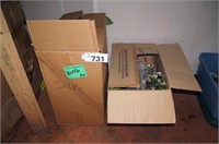 (2) Boxes of Artificial Greenery / Flowers