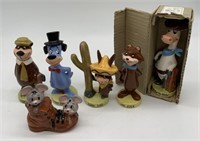 6 Hanna Barbera character figurines