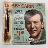 Bobby Darin Capitol records 45 with Scripto pen