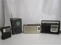 Vintage Radios, GE,Sony,Air Chief: Untested
