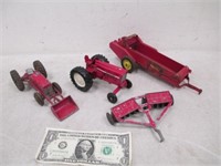 Lot of Vintage Toy Farm Implements - Tru Scale,