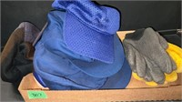 Assorted hats and gloves