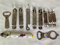 Assorted Bottle Openers incl Drewrys, Carling, Etc