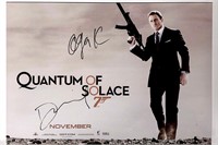 Daniel Craig Signed James Bond 007 Poster