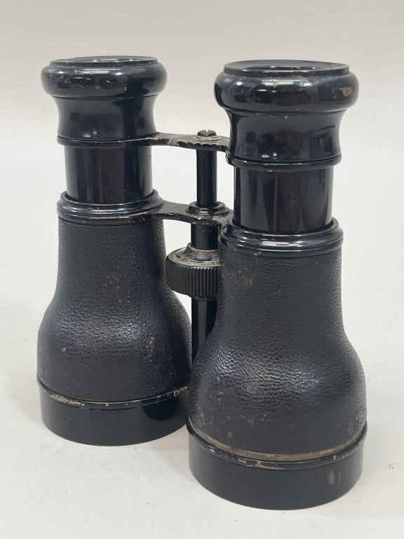 Antique French Military Brass Deraisme Binoculars