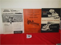 3 ALLIS CHALMERS OPERATING INSTRUCTIONS & SALES