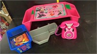 Kids Kitchen Food Toys, Phone, Couch Tray