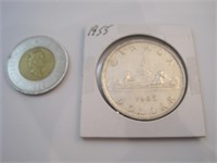 Canada $1 1955 unc