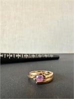 18k Gold Ring with Gemstone