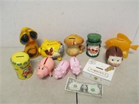 Lot of Vintage Coin Banks -
