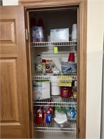 Pantry of Paper & Plastic Goods & Misc.