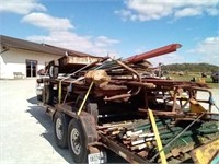 (NT) Hydraulic tilt wood trailer