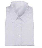 [Size : XL 34/35] 100% White Cotton Shirts for Men