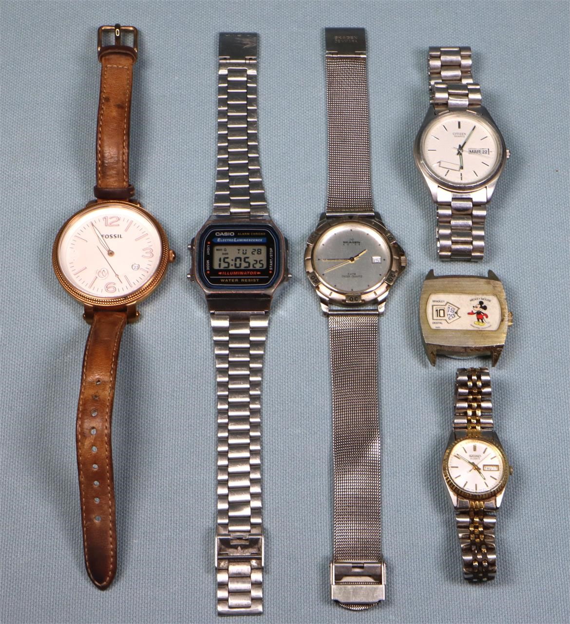 (6) Quartz Wrist Watches