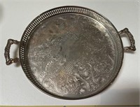 Heavy Silver Plate Tray