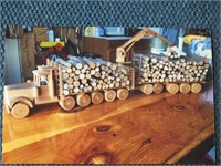 WOODEN PULP TRUCK TOY