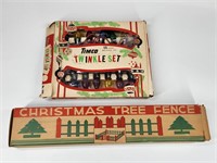 CHRISTMAS TREE FENCE & TIMCO TWINKLE SET