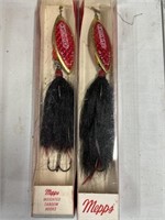 (2) Mepps weighted tandem hook Lures