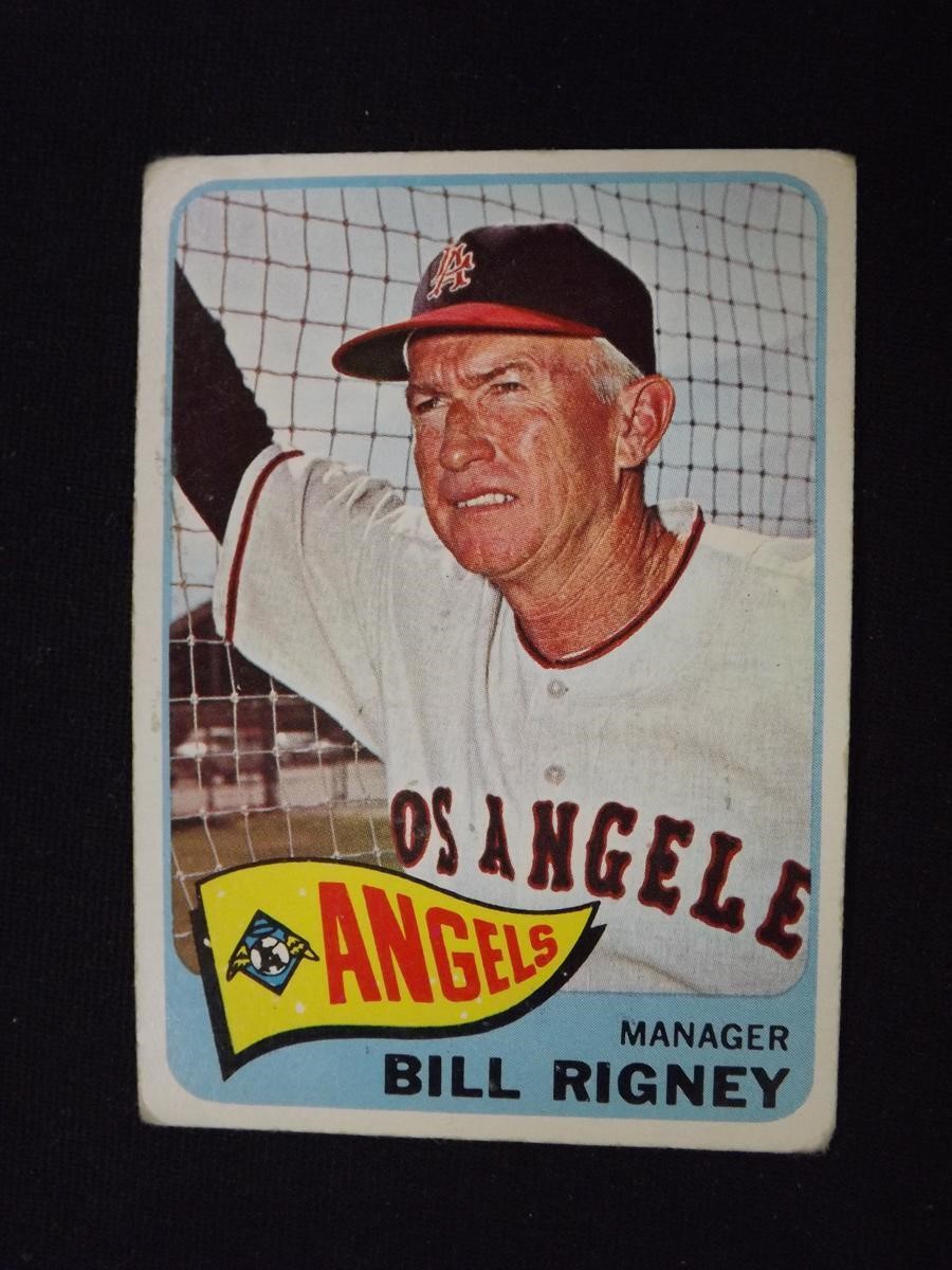 1965 TOPPS #66 BILL RIGNEY ANGELS MANAGER