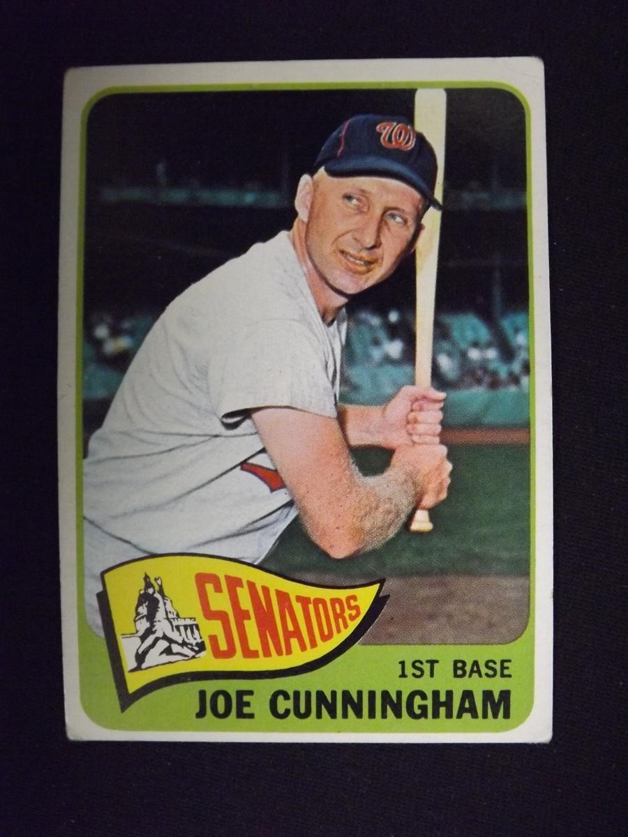 1965 TOPPS #496 JOE CUNNINGHAM SENATORS