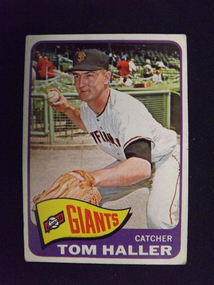 1965 TOPPS #465 TOM HALLER GIANTS VINTAGE