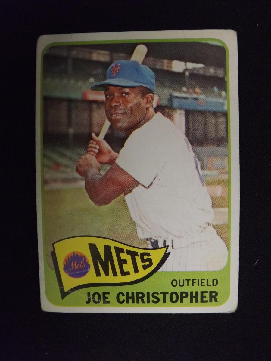 1965 TOPPS #495 JOE CHRISTOPHER NY METS