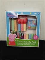 New Peppa Pig 43 piece chalk activity pack