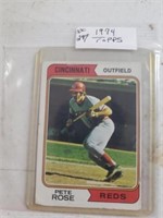 1974 Topps Card #300 Pete Rose