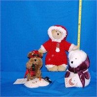 (3) Boyd Bears Snowmen Themed Bears