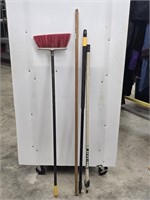 Broom and extension poles