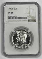 1964 Kennedy Silver Half Proof NGC PF68