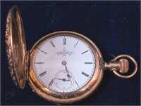 An Elgin woman's hunter-case pocket watch,