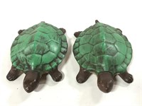 Naughty turtle ceramic pair