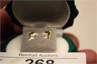14K YELLOW GOLD LEFT & RIGHT DOLPHIN -