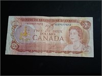 1974 Canada $2 Banknote EF40