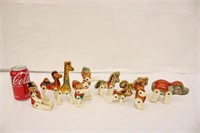 10 Vintage Circus Animals w/ Hinged Legs