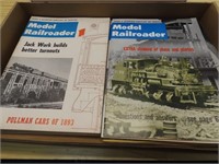 Vintage model Railroader magazines.