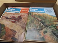 Vintage model Railroader magazines.