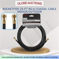 ROCKETFISH 25-FT RG-6 COAXIAL CABLE INDOOR/OUTDOOR