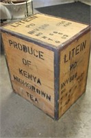 Vintage Wooden Kenya Tea Box 16x20x23