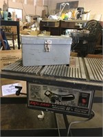 Skil Saw 8 1/4" Table Saw Welded on a Base