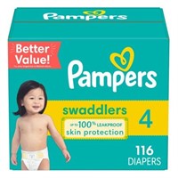 Pampers Swaddlers Diapers Size 4 116 Count