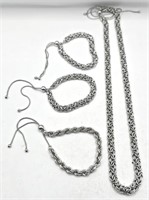 Sterling Necklace & Bracelets