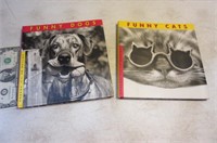 Funny Cats & Funny Dogs illustrated Books hardback