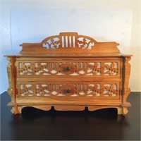 ORNATE 2 DRAWER COLLECTABLES / JEWELRY BOX