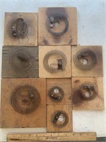 VINTAGE CLOCK PARTS-CHIME SRINGS W/BOARDS