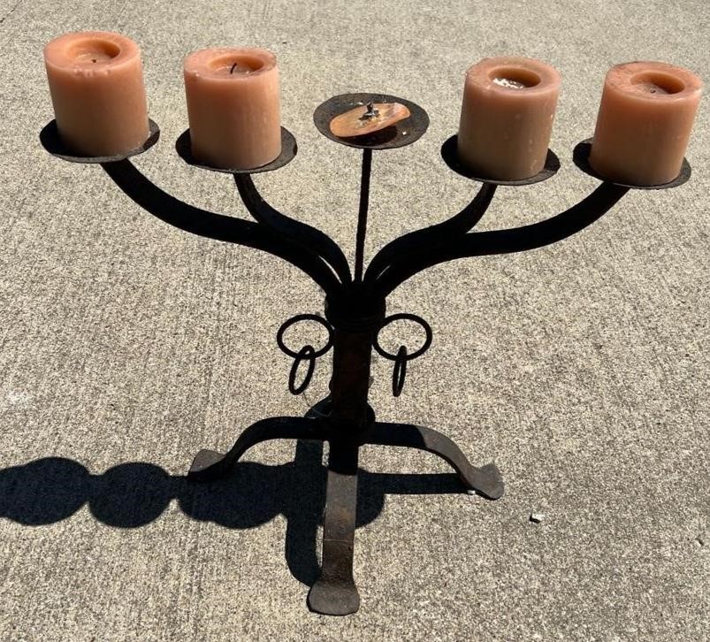 Large Wrought Iron Candle holder