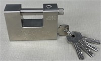 Padlock with Keys High Security 5 Keys Heavy Duty